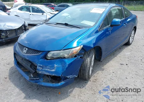 2012 Honda Civic Ex-L from USA, damaged, VIN 2HGFG3B09CH543398